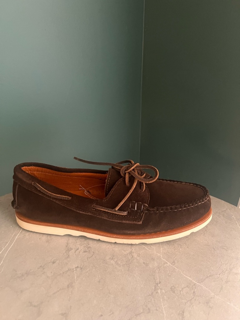 Sperry x Sunspel Original 2-Eye Suede Top Sider